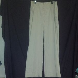 Tommy Hilfiger Women's Beige Wide Leg Pants